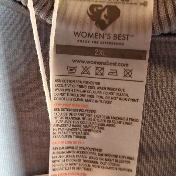 Women's best NEW Comfort Oversized Crew Neck sweatshirt XXL Graphite pullover - Picture 7 of 9